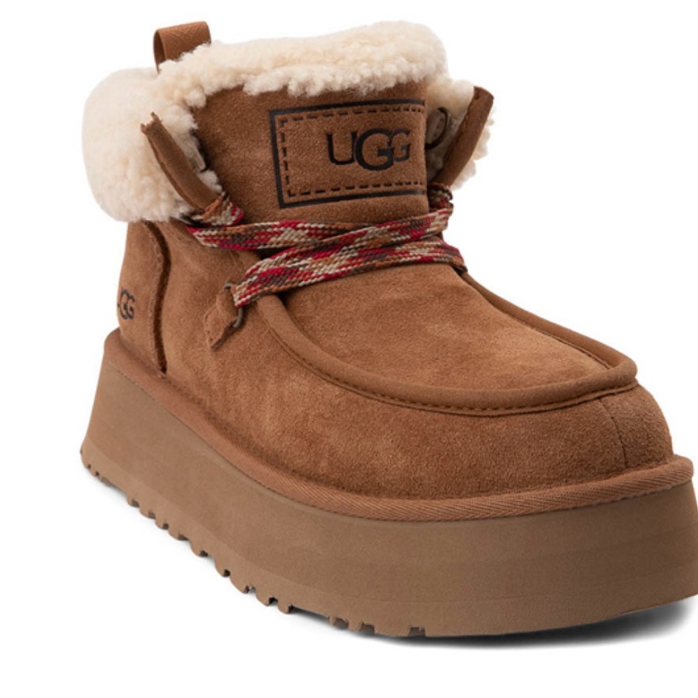 UGG Brown Shearling Ankle Boots